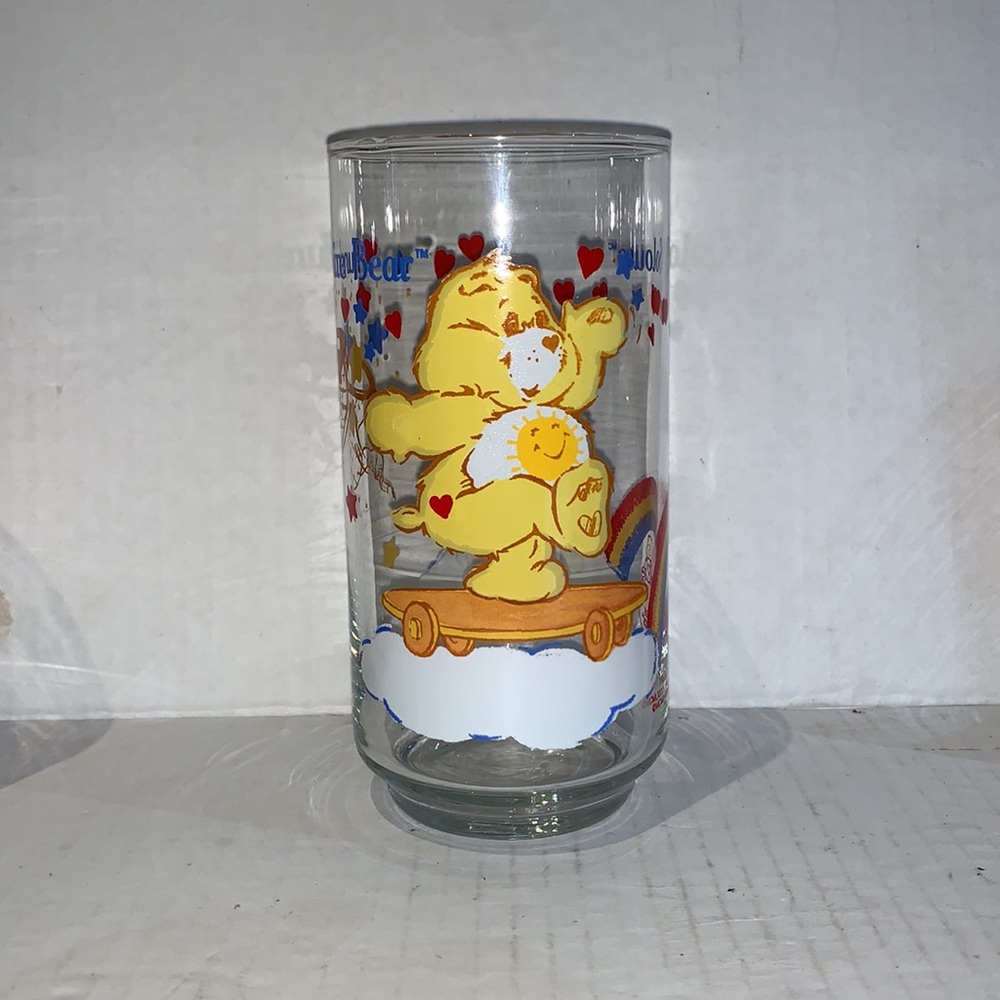 Canadian Bear Care Bears Tumbler Drinking Glass - Funshine Bear